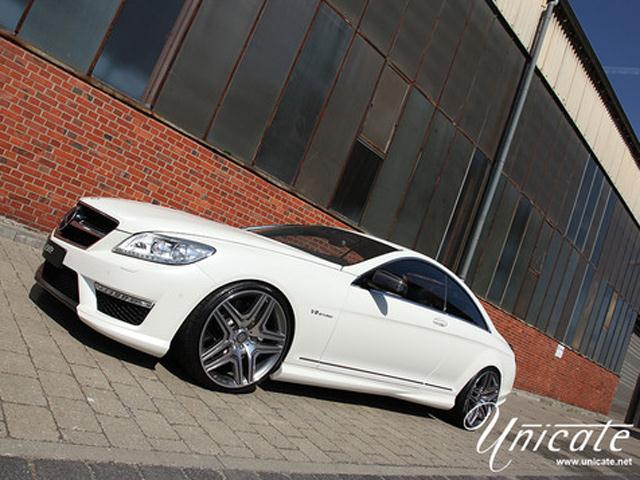 White MERCEDES CL63 UNICATE Tuning