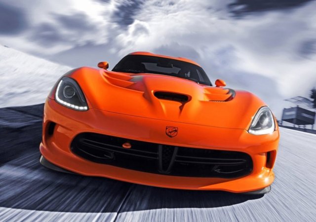 2014 DODGE VIPER SRT TA Orange color
