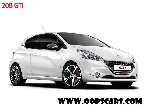 2014 PEUGEOT 208 GTi white & red