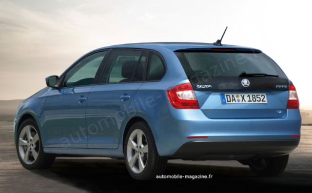 SKODA Rapid SW Spaceback rear