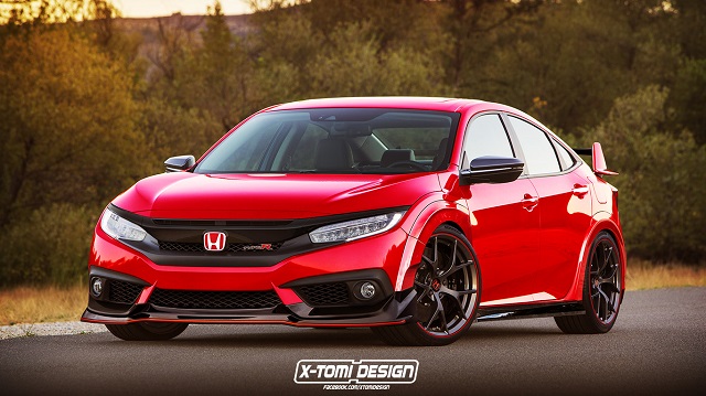HONDA CIVIC SEDAN TYPE-R rendering by X-TOMI DESIGN