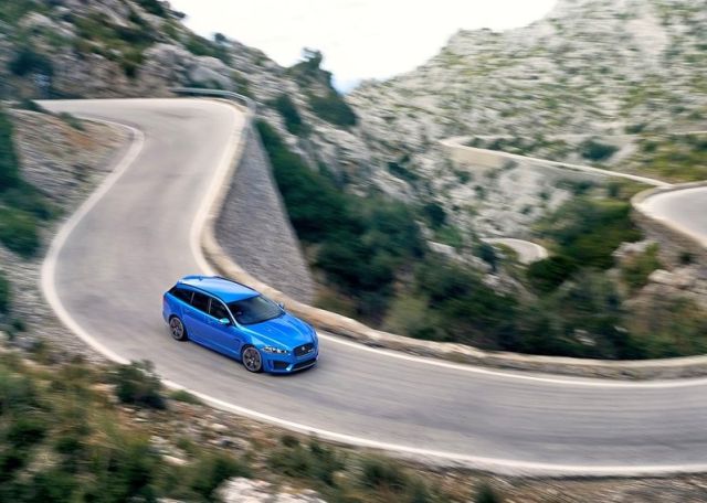 2015_JAGUAR_XFR-S_SPORTBRAKE_front_airview_pic-6