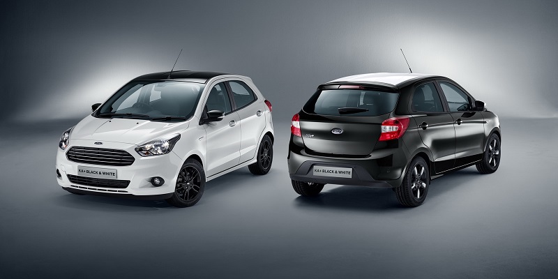 2017 FORD KA BLACK & WHITE