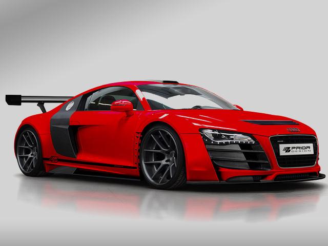 Red AUDI R8 Tuning by PRIOR DESIGN