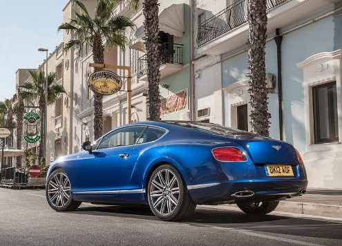 LUXURY CAR BENTLEY CONTINENTAL GT SPEED Blue