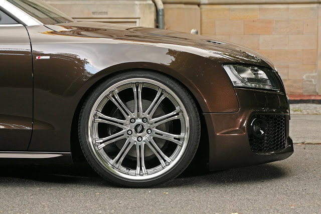Brown AUDI A5 Cabrio tuned by SENNER