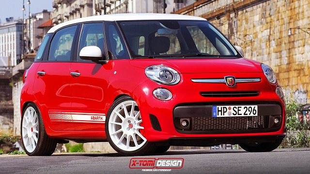 FIAT 500L ABARTH render by XTOMI DESING