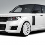 Black LAND ROVER DEFENDER Kahn Design HARRIS TWEED EDITOON